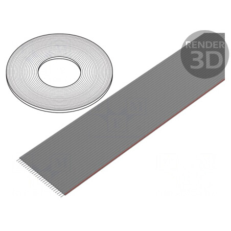 Cablu bandă 1,27mm neecranat PVC 26x28AWG 30.5m | Electronic-mag.ro | Componente Electronice