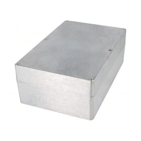 Carcasă universală aluminiu natural 222x146x82mm | Electronic-mag.ro | Componente Electronice