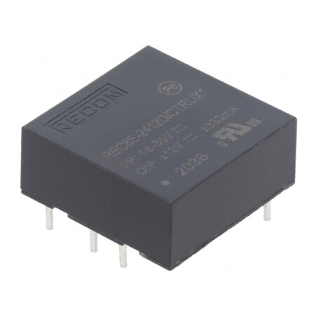 Convertor DC/DC 8W 18-36V la 12V/-12V | Electronic-mag.ro | Componente Electronice