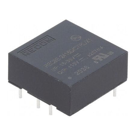 Convertor DC/DC 8W 18-36V la 15V și -15V | Electronic-mag.ro | Componente Electronice