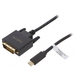 Adaptor DVI-D la USB-C 3m Negru | Electronic-mag.ro | Componente Electronice