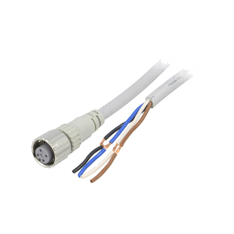 Cablu de conectare M12 4 pini 2m PVC 250VAC 4A | Electronic-mag.ro | Componente Electronice Cablu de conectare M12 4 pini 2m PVC 250VAC 4A | Electronic-mag.ro | Componente Electronice