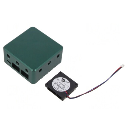 Carcasă aluminiu verde pentru router BPI-R3-MINI | Electronic-mag.ro | Componente Electronice
