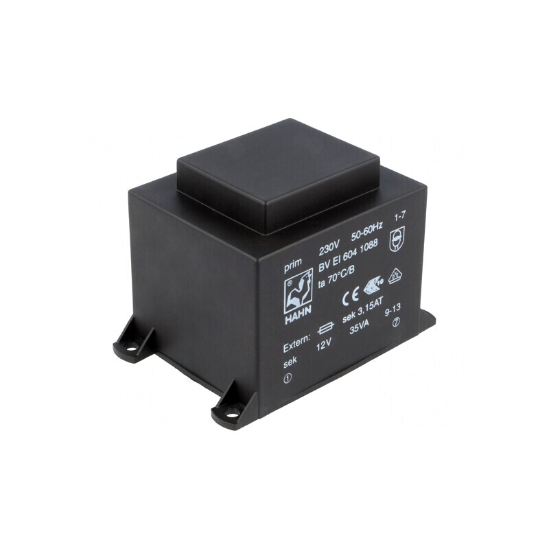 Transformator Încapsulat 35VA 230V 12V 2917mA PCB | Electronic-mag.ro | Componente Electronice