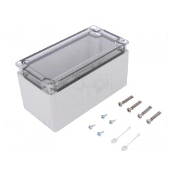 Carcasă Universală Gri 82x162x85mm ABS IK07 | Electronic-mag.ro | Componente Electronice