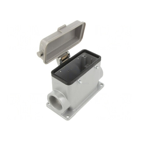 Carcasă pentru conectori HDC E16 Aluminiu | Electronic-mag.ro | Componente Electronice