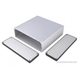 Carcasă Aluminiu Gri 165x160x51mm | Electronic-mag.ro | Componente Electronice