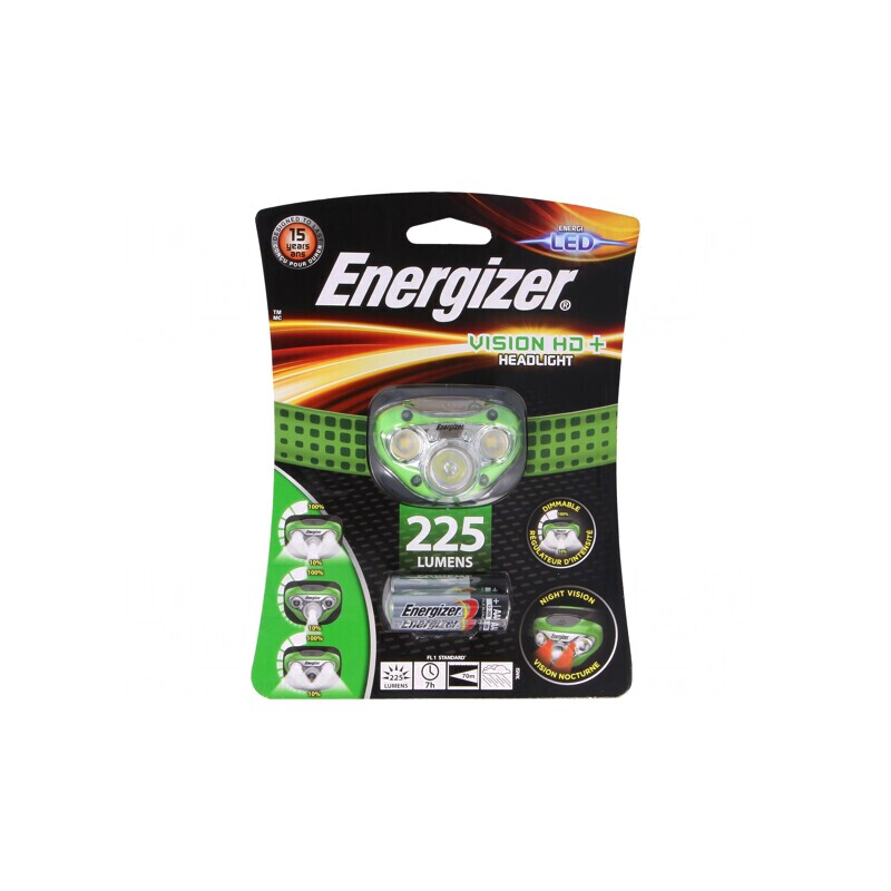Lanternă LED pentru cască etanşă 200lm VISION HD verde | Electronic-mag.ro | Componente Electronice
