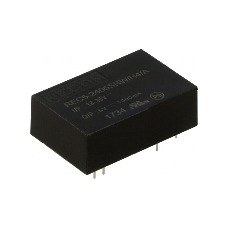 Convertor DC/DC 5W 18-36V la 5V 1A DIP24 | Electronic-mag.ro | Componente Electronice