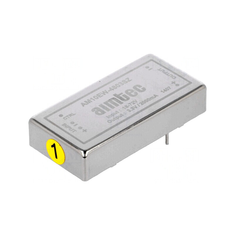 Convertor DC/DC 10W 9-36V la 3.3V 2A DIP24 AM10EW-4803SZ | Electronic-mag.ro | Componente Electronice