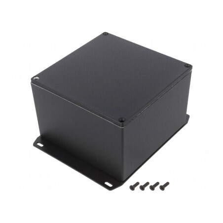 Carcasă universală 125x125x79mm cu lame de fixare | Electronic-mag.ro | Componente Electronice