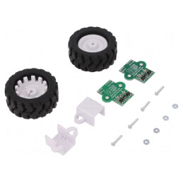 Ax cu Codificator Negru/Alb Crestătură D 42mm 19mm | Electronic-mag.ro | Componente Electronice