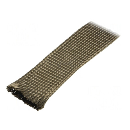 Manșon Electroizolant Fibră de Bazalt Kaki 5m | Electronic-mag.ro | Componente Electronice