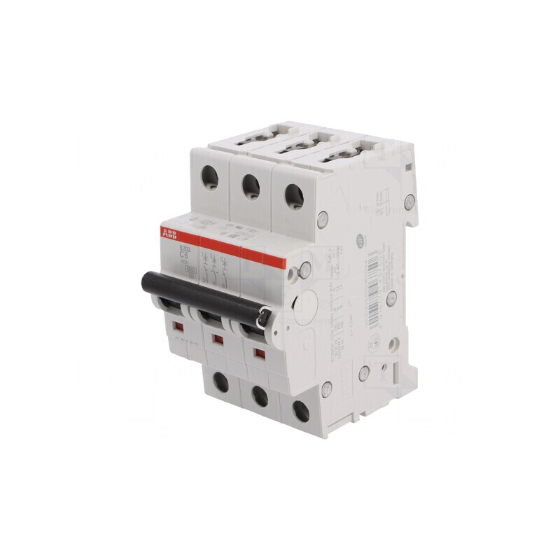 Întrerupător de supracurent 6A 3 Poli 6kA 230/400V | Electronic-mag.ro | Componente Electronice