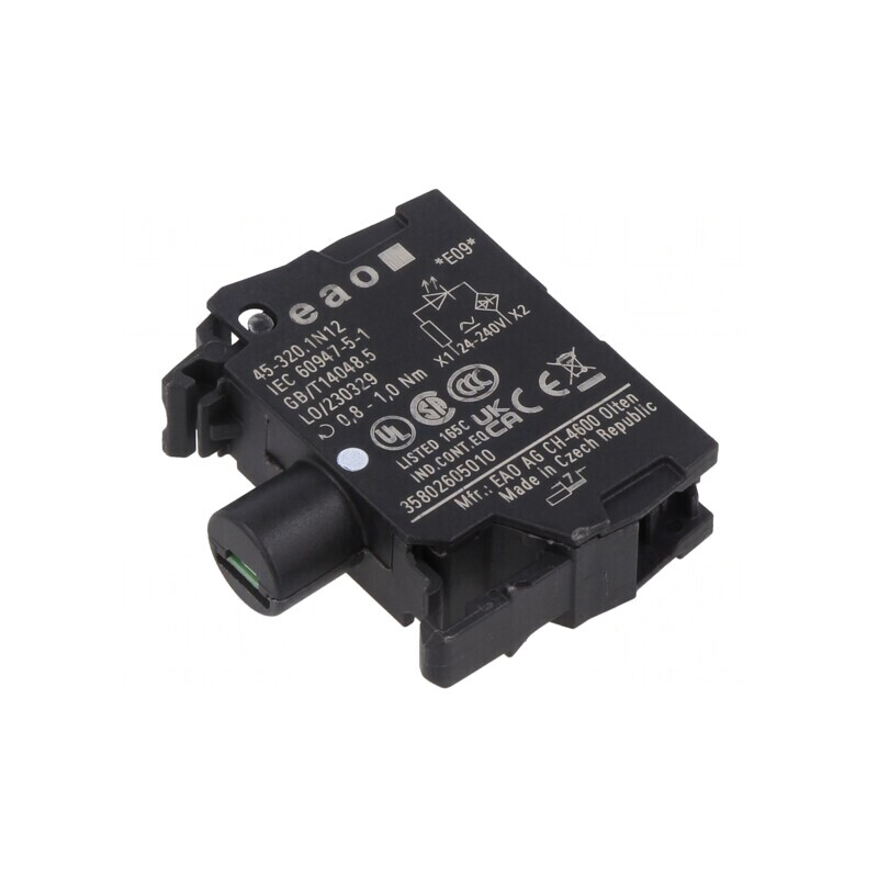 Element de iluminare pentru placa frontală 24-240VAC, 22mm, 45-320.1N12 | Electronic-mag.ro | Componente Electronice