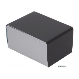 Carcasă aluminiu argint 118x163x84mm | Electronic-mag.ro | Componente Electronice