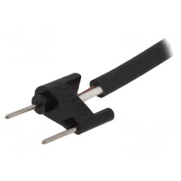 Cablu Alimentare 230VAC la 24VDC 2m Negru | Electronic-mag.ro | Componente Electronice