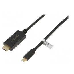 Adaptor HDMI USB-C 1.8m Negru | Electronic-mag.ro | Componente Electronice