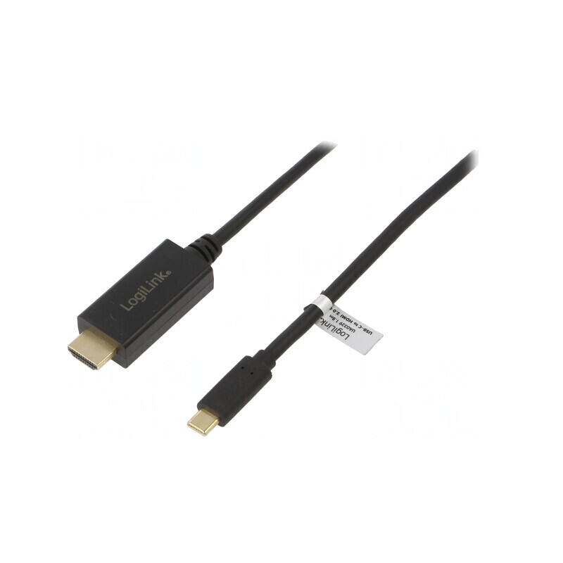 Adaptor HDMI USB-C 1.8m Negru | Electronic-mag.ro | Componente Electronice
