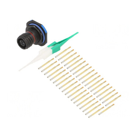 Conector militar dimensiune 9 MIL-DTL-38999 Series III soclu | Electronic-mag.ro | Componente Electronice