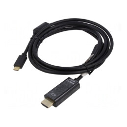 Adaptor HDMI 2.0 la USB C, 2m, Negru | Electronic-mag.ro | Componente Electronice