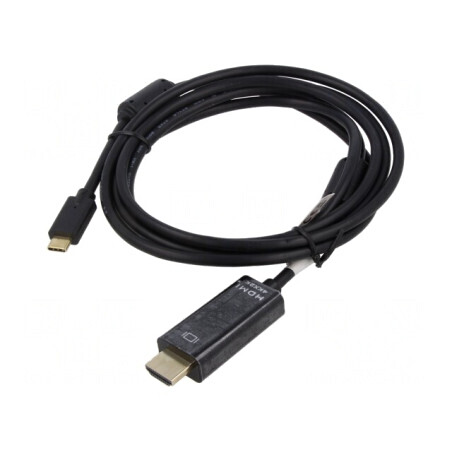 Adaptor HDMI 2.0 la USB C, 2m, Negru | Electronic-mag.ro | Componente Electronice