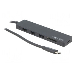 Hub USB 3.0 cu 3 Porturi și Cititor microSD/SD | Electronic-mag.ro | Componente Electronice