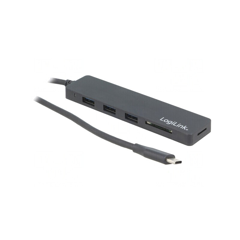 Hub USB 3.0 cu 3 Porturi și Cititor microSD/SD | Electronic-mag.ro | Componente Electronice