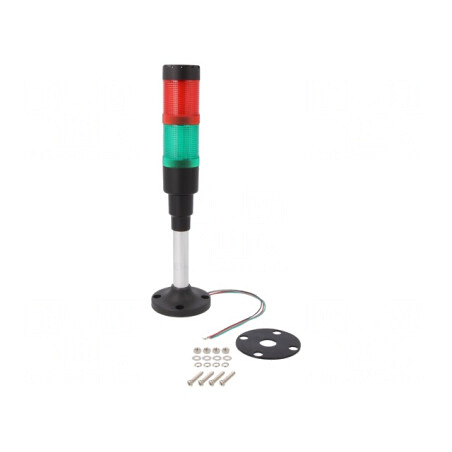 Coloană semnalizare LED roșu/verde 24VDC | Electronic-mag.ro | Componente Electronice