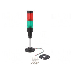 Coloană semnalizare LED roșu/verde 24VDC | Electronic-mag.ro | Componente Electronice