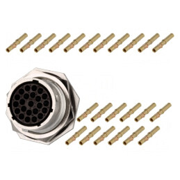 Conector Circular RT360 Soclu Mufă Mamă Crimpat PIN 23 13A | Electronic-mag.ro | Componente Electronice