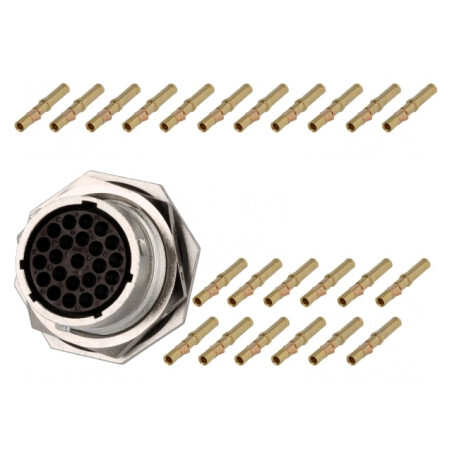 Conector Circular RT360 Soclu Mufă Mamă Crimpat PIN 23 13A | Electronic-mag.ro | Componente Electronice