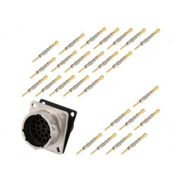 Conector Circular Crimpat PIN 26 7.5A IP67 RT360 Soclu | Electronic-mag.ro | Componente Electronice