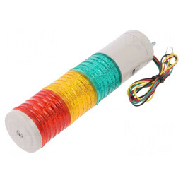 Coloană de Semnalizare LED Roșu/Ambră/Verde 24V | Electronic-mag.ro | Componente Electronice