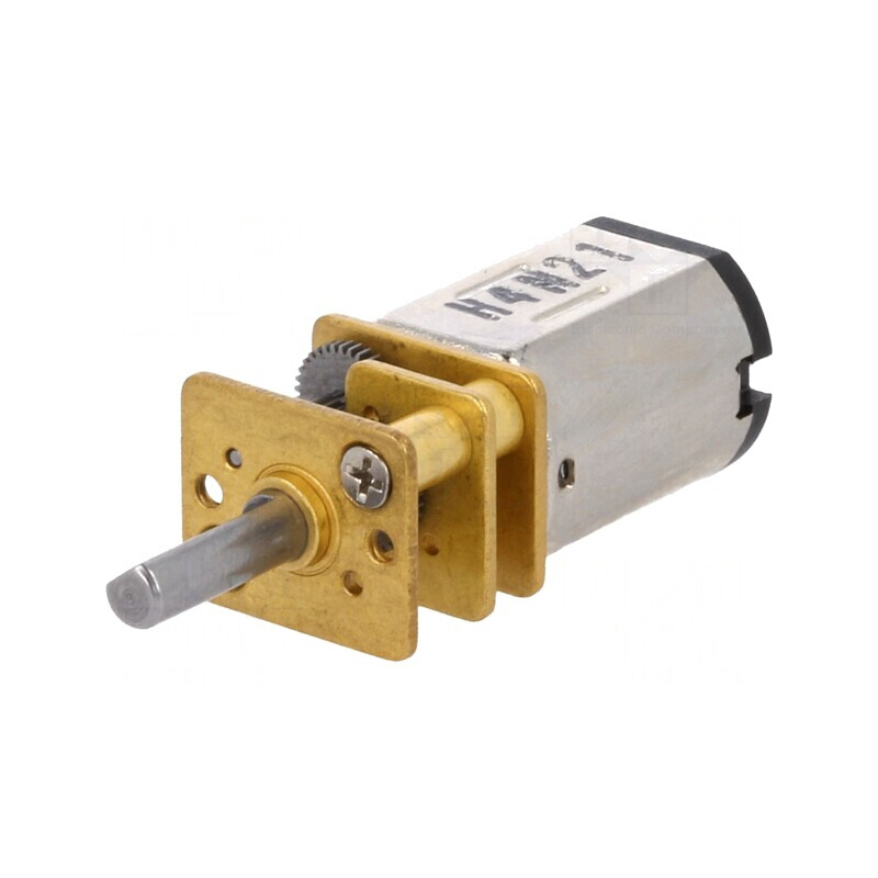 Motor DC 12V cu Transmisie HPCB și Ax Crestătură D 10:1 | Electronic-mag.ro | Componente Electronice