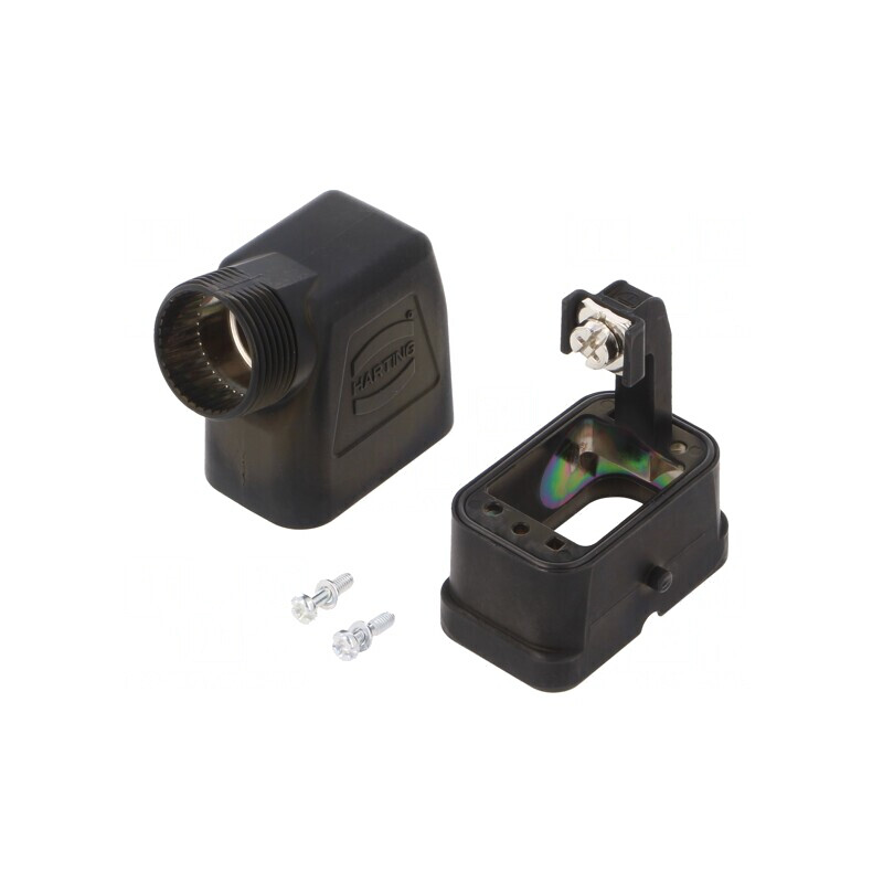 Carcasă pentru Conectori HDC Han-Compact în Unghi pe Cablu | Electronic-mag.ro | Componente Electronice