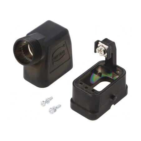 Carcasă pentru Conectori HDC Han-Compact în Unghi pe Cablu | Electronic-mag.ro | Componente Electronice