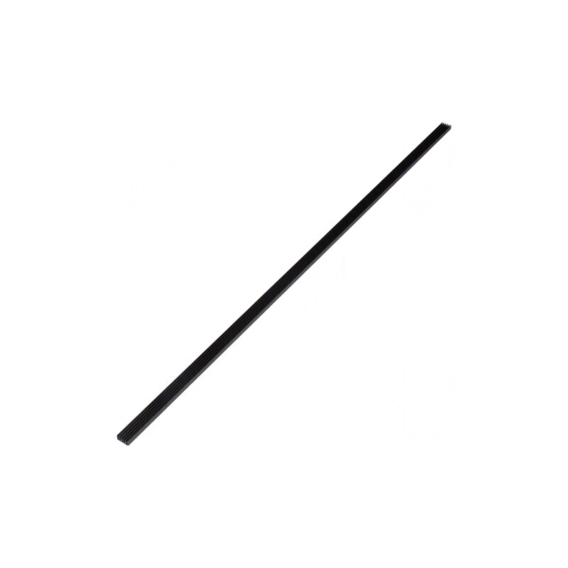 Radiator Extrudat cu Aripioare Negru 1000x21x10mm | Electronic-mag.ro | Componente Electronice