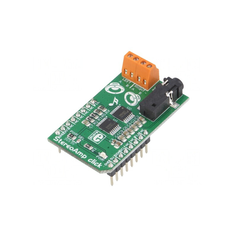 Click Board Amplificator Stereo I2C LM48100Q-Q1 3.3V/5V | Electronic-mag.ro | Componente Electronice