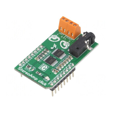 Click Board Amplificator Stereo I2C LM48100Q-Q1 3.3V/5V | Electronic-mag.ro | Componente Electronice