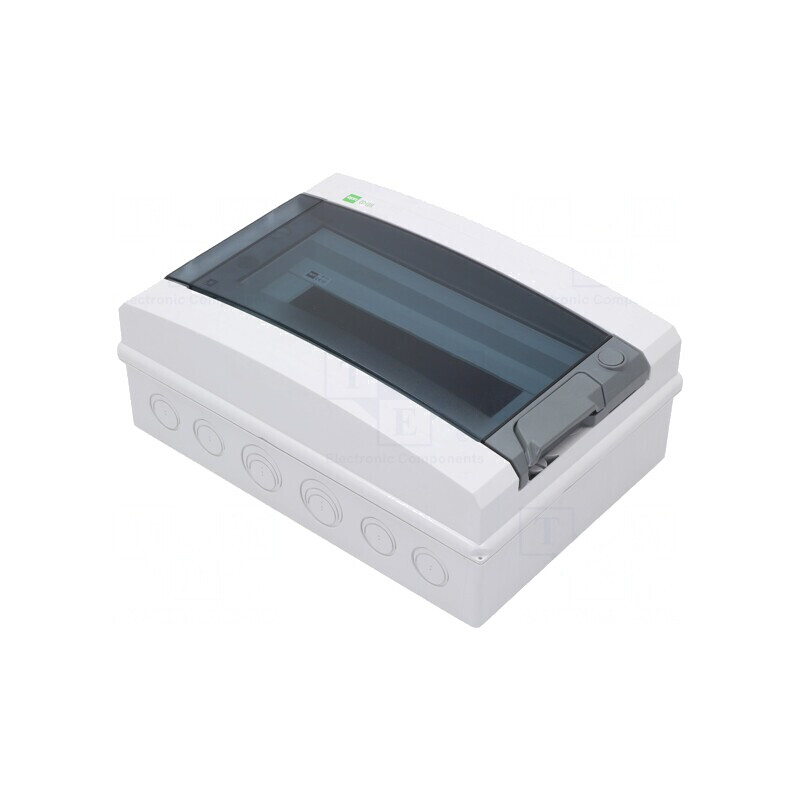 Carcasă pentru aparatură modulară IP65 gri deschis 12 module | Electronic-mag.ro | Componente Electronice