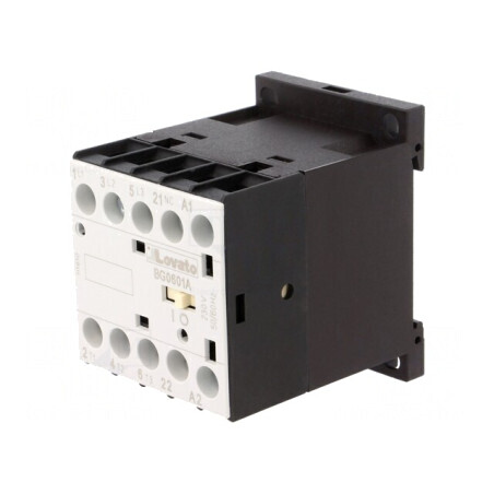 Contactor 3-polar NO cu 3 Contacte NC 230VAC 6A | Electronic-mag.ro | Componente Electronice