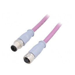 Cablu senzori automatizări M12-M12 3m | Electronic-mag.ro | Componente Electronice