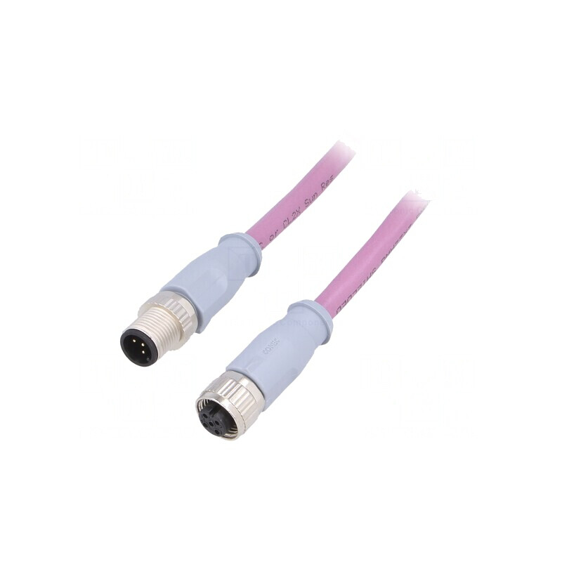 Cablu senzori automatizări M12-M12 3m | Electronic-mag.ro | Componente Electronice