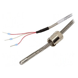 Senzor Temperatură Pt100 100Ω Clasa A 0-400°C cu Cablu 3m | Electronic-mag.ro | Componente Electronice