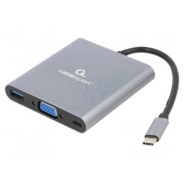 Adaptor | USB 3.1 | 0,15m | negru | 5Gbps | gri | Cablexpert | A-CM-COMBO6-01
