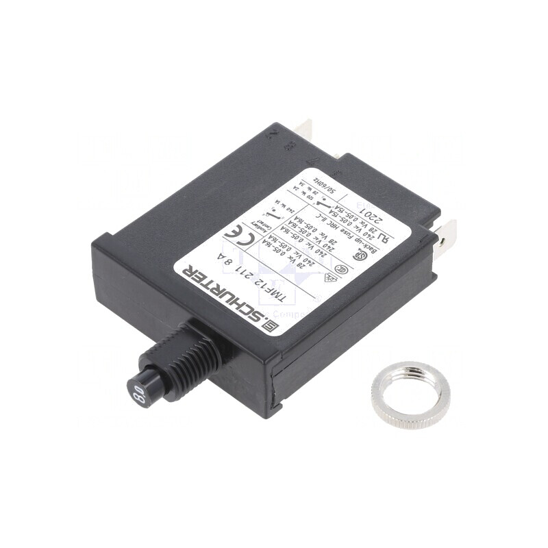 Întrerupător de supracurent 8A 240VAC/28VDC SPST | Electronic-mag.ro | Componente Electronice