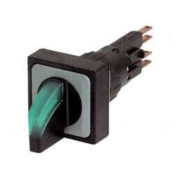 Comutator rotativ 16mm RMQ-16 verde | Electronic-mag.ro | Componente Electronice