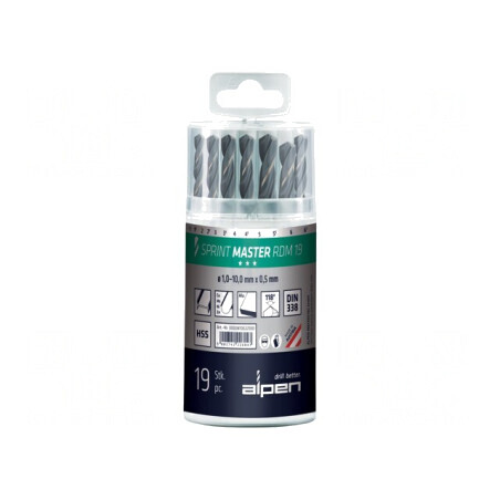 Set Burghie Metal Oțel Rapid HSS Blister SPRINT MASTER | Electronic-mag.ro | Componente Electronice