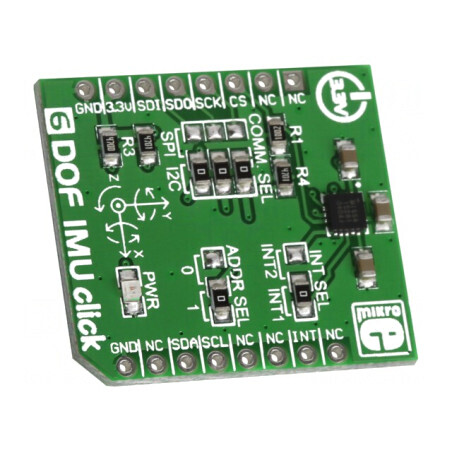Click Board Accelerometru Giroscop 6DOF IMU 3.3V | Electronic-mag.ro | Componente Electronice